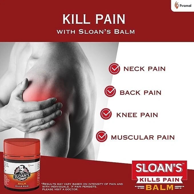 4x Sloan’s Balm | Kills Severe Pain | 20gm Power of Ayurveda with 5 Herbal Oils