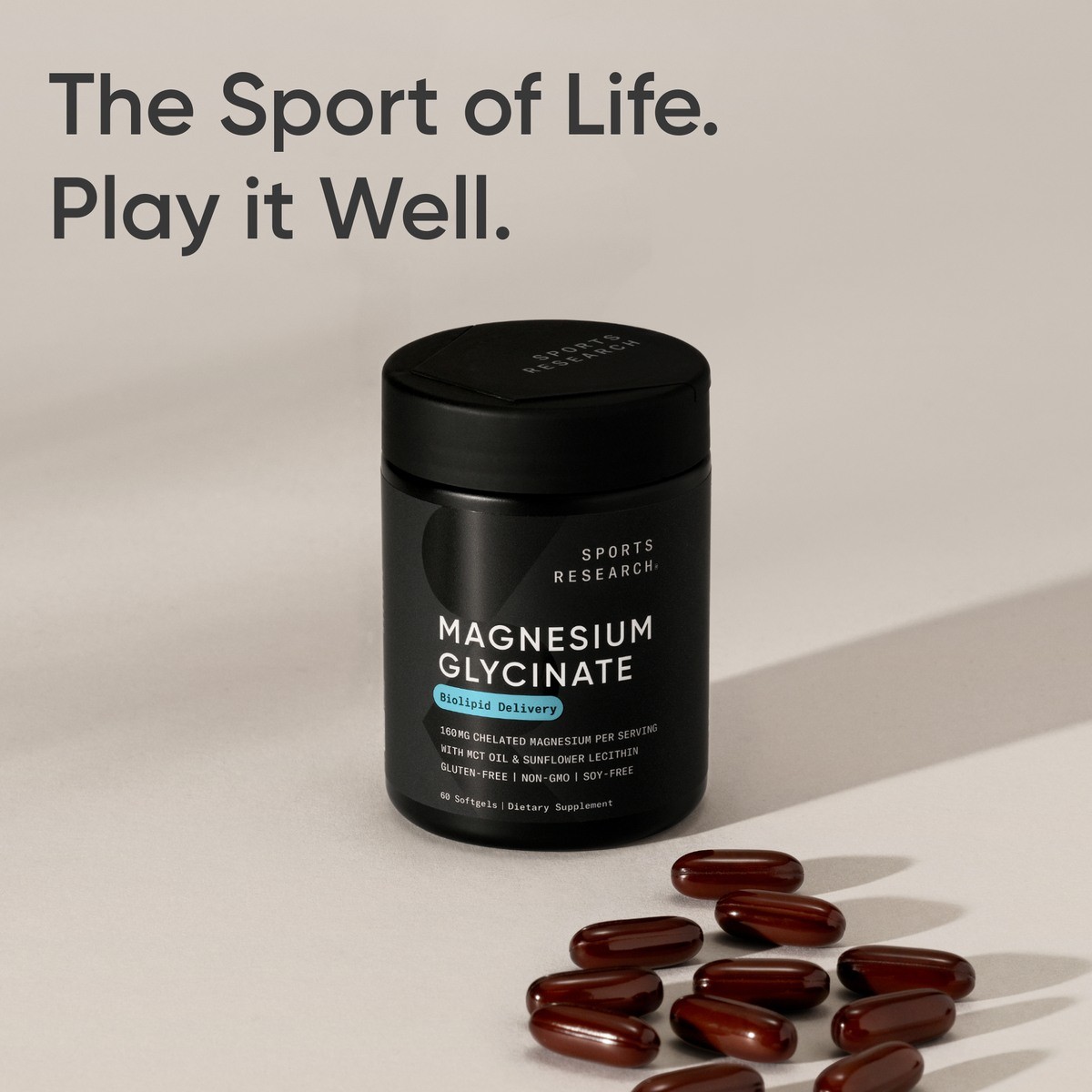 Magnesium Glycinate 160mg (60 softgels)