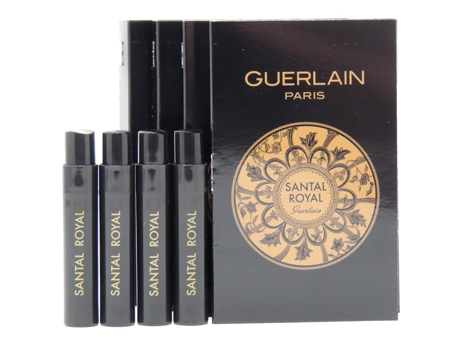 GUERLAIN SANTAL ROYAL EDP 1.0ml .03fl oz x 4 COLOGNE PERFUME SPRAY SAMPLE VIALS