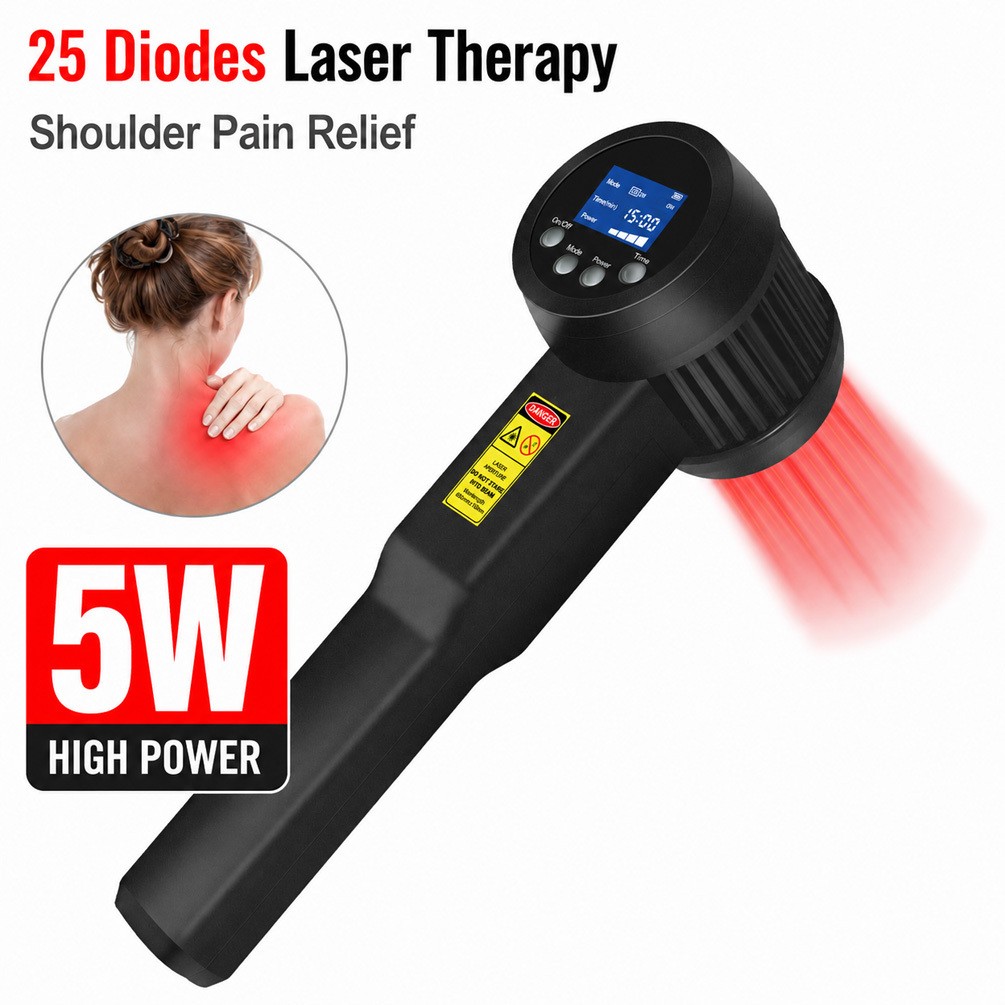 Laser Physiotherapy Device 980nm+905+808nm 5W NIR Light for Sports Injuries Pain