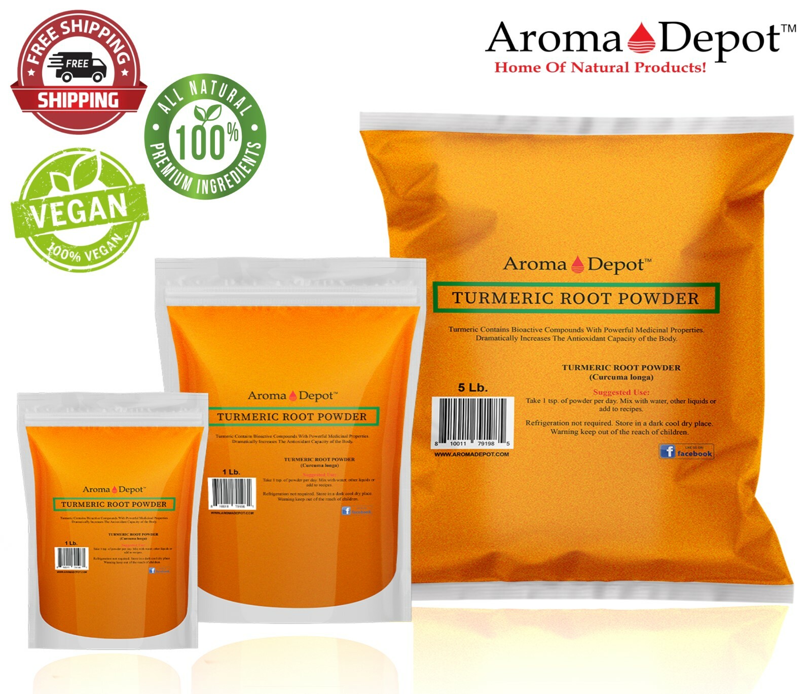 Tumeric Root Powder Pure Curcuma Longa Raw Spice cúrcuma Turmeric 100% Natural