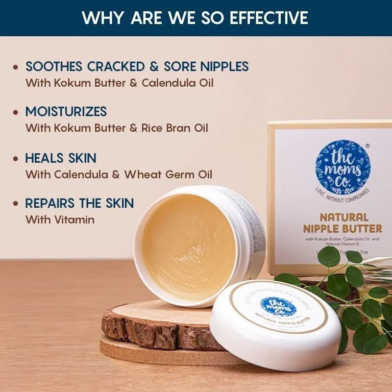 The Moms Co. Baby Cream 50 gm & The Moms Co. Cracked Nipple Butter Cream 25 gm