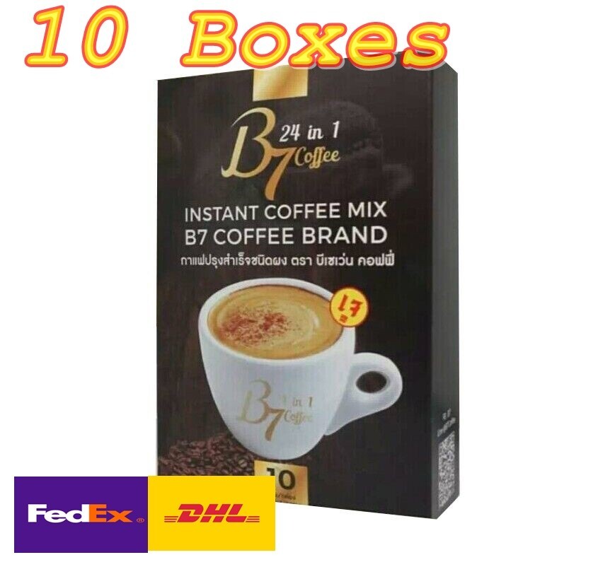 10 x B7 Coffee 24in1 Mix Weight Control Premium Extract Healthy Immune No Sugar