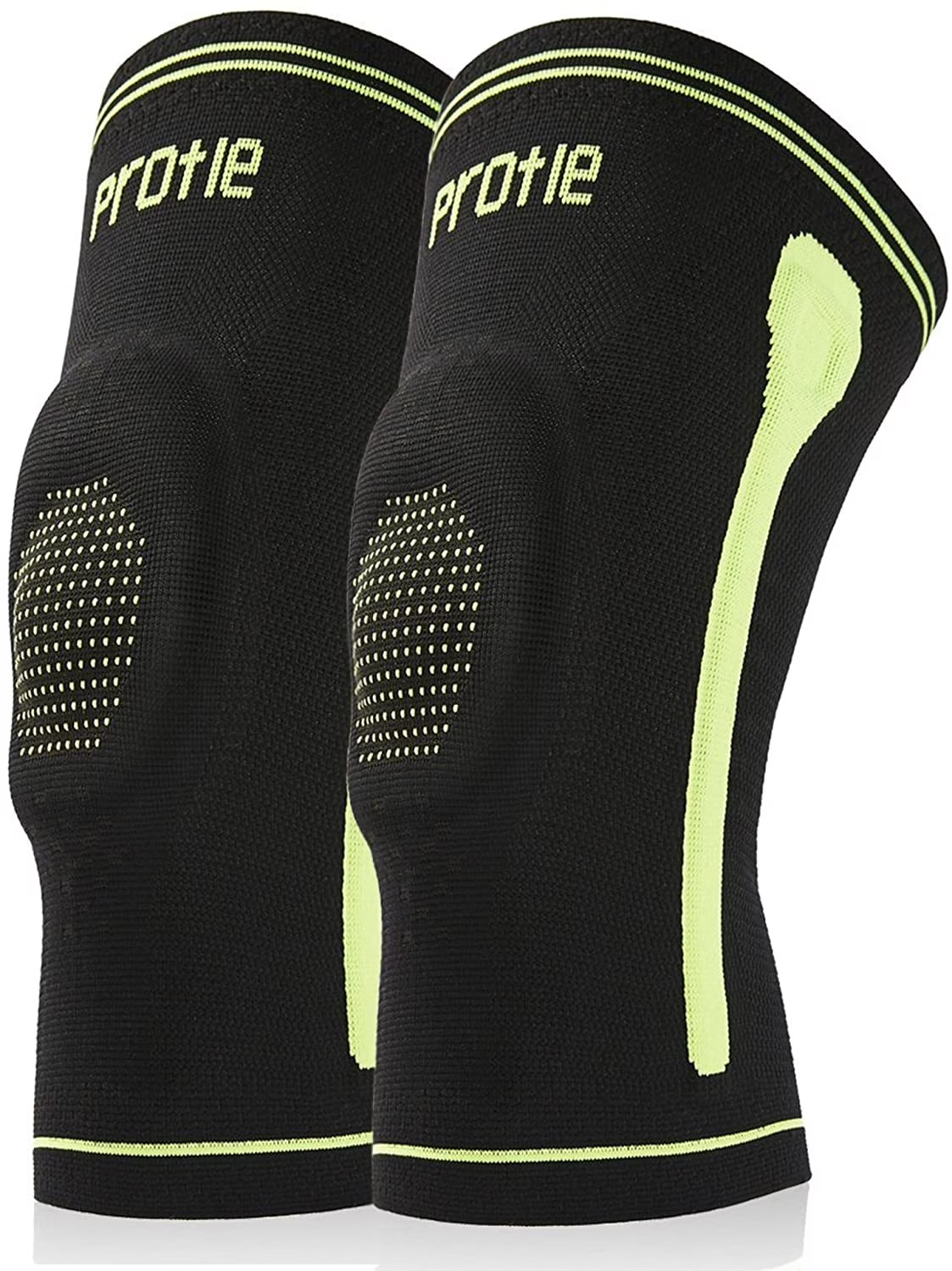 Knee Compression Brace Sleeve Support with Silicone Gel Pads for Gym Workout, Jo