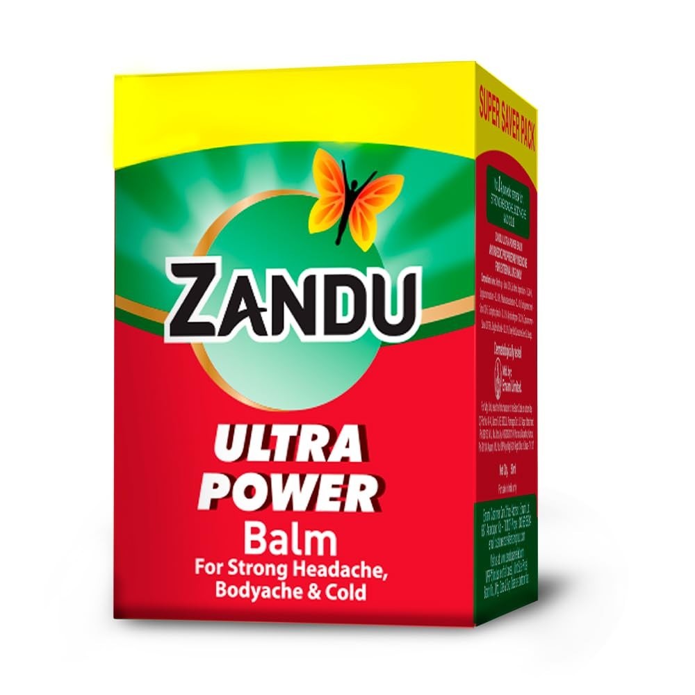 50gm Zandu Ultra Power Balm | For Pain Relief from Strong Headache,