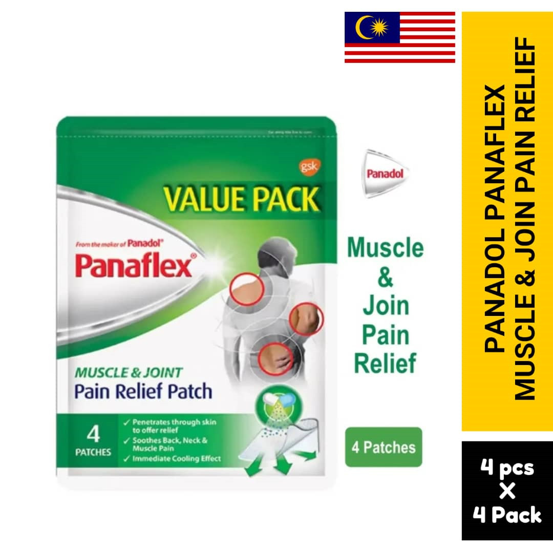 PANAFLEX Muscle & Joint Pain Relief Patch – VALUE PACK (4’S x 4 pack)