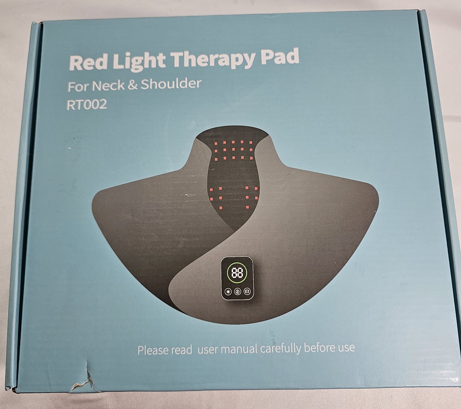 Red Light Therapy for Shoulder Neck 660&850nm Wearable Light Therapy Pad