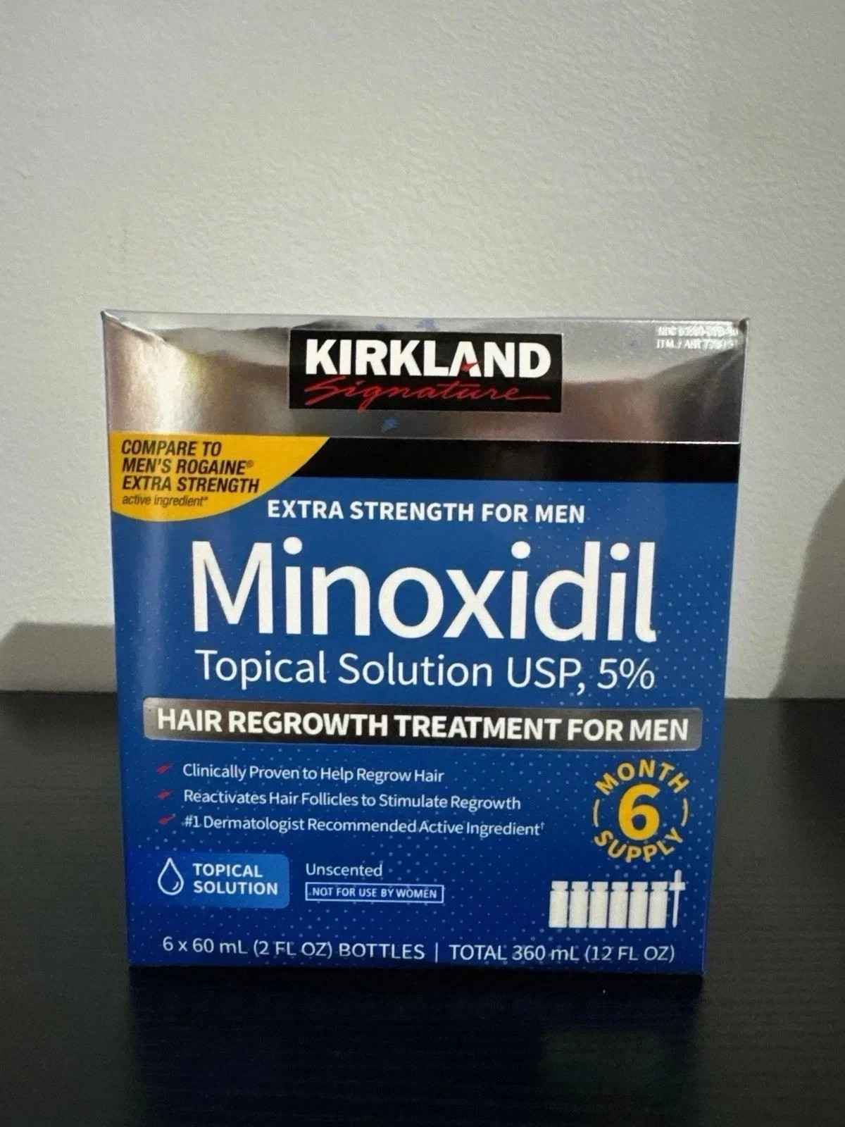 Kirkland Minoxidil 5% Extra Strength Men 6 Month Supply Hair Regrowth EXP_28