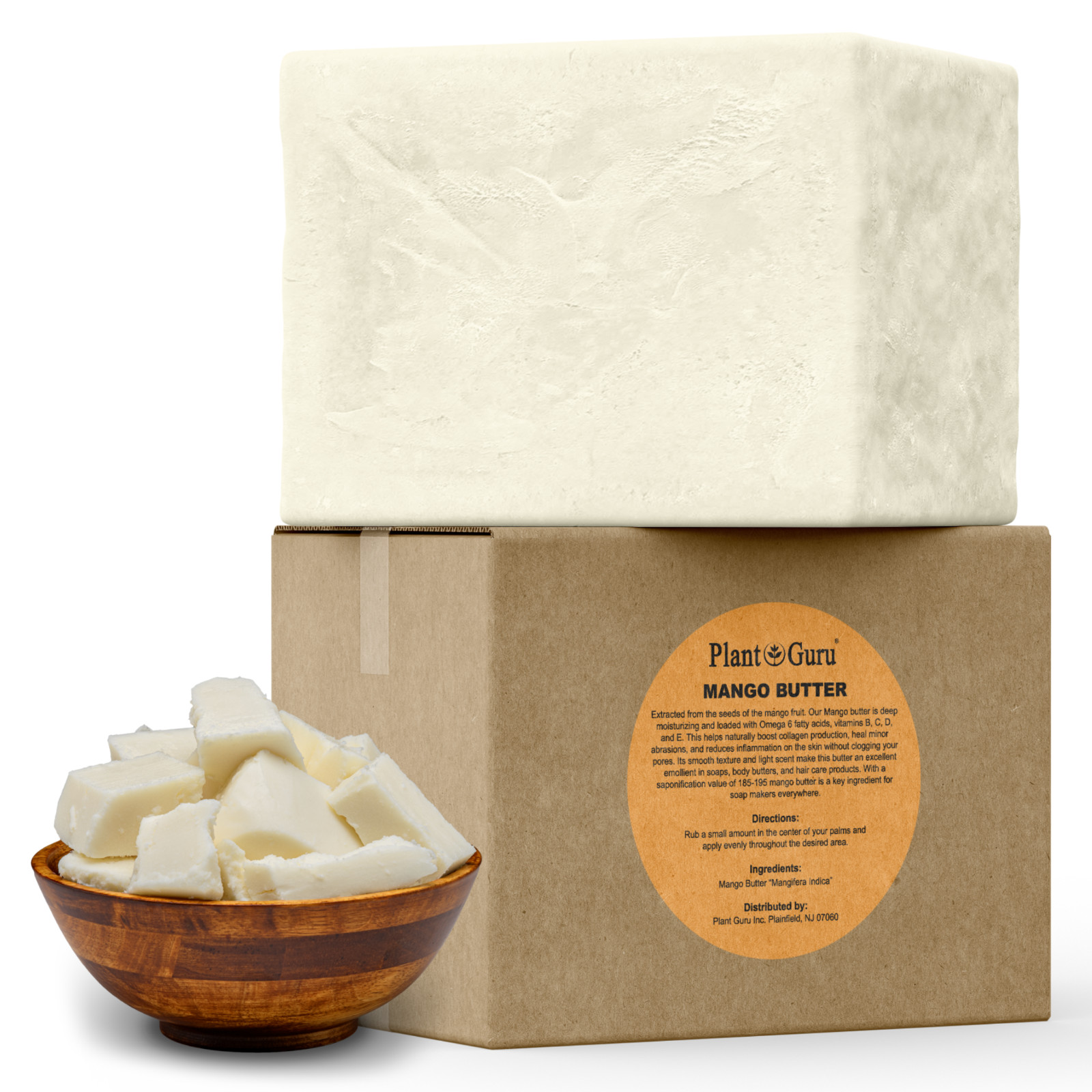 8 oz. Butters 100% Pure Raw Unrefined Natural Organic Bulk Skin Face Body Hair