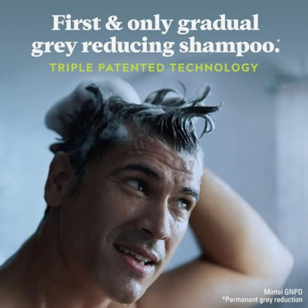 Just For Men Control GX Grey Reducing Shampoo, Gradually Colors Hair, 4 Ounce