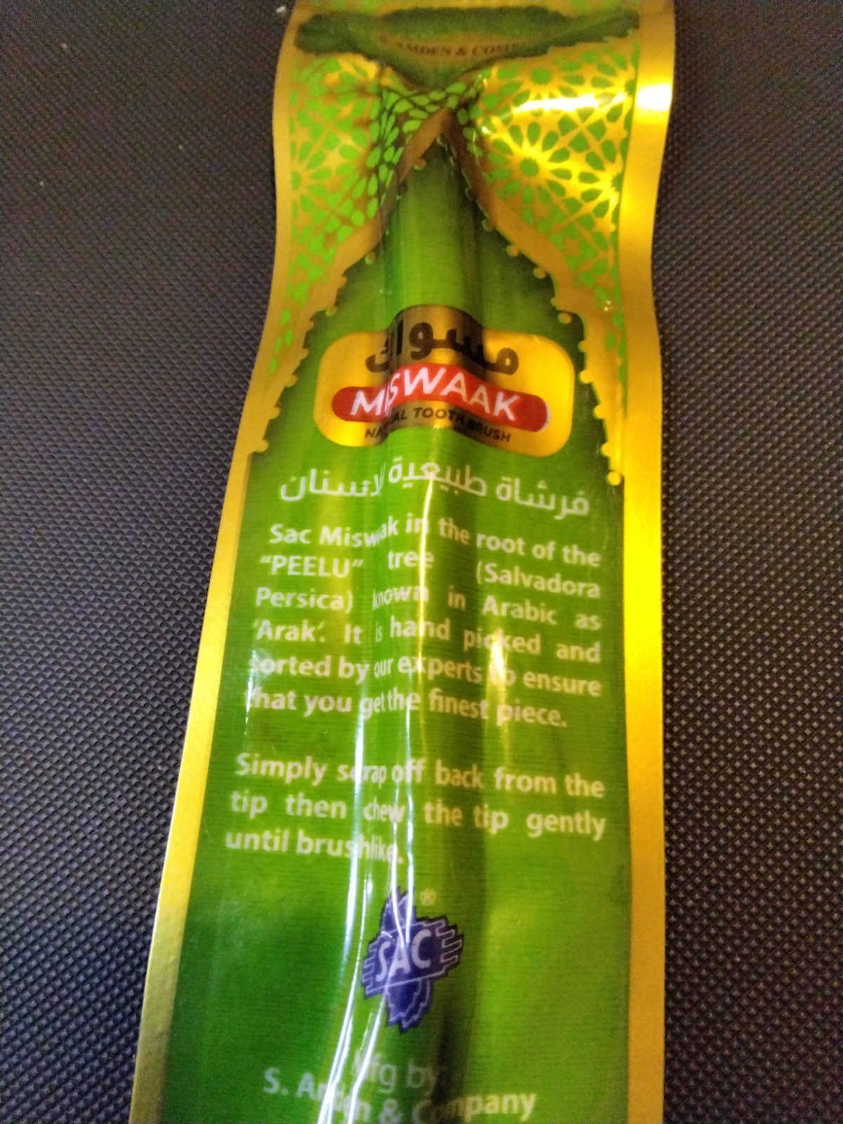 Miswak Natural Toothbrush – Al Khair Stick Toothpaste Chewing Stick Miswak