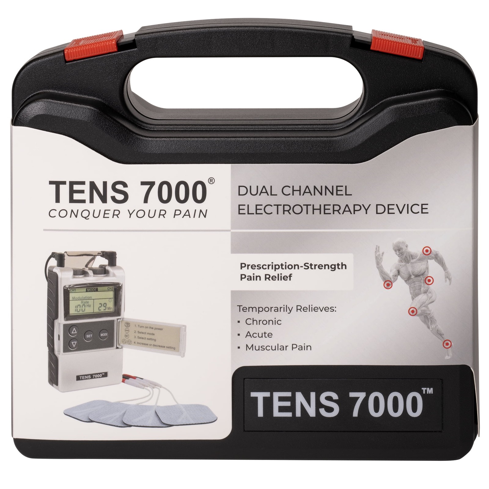 TENS 7000 Digital TENS Unit, Muscle Stimulator Machine for Pain Relief
