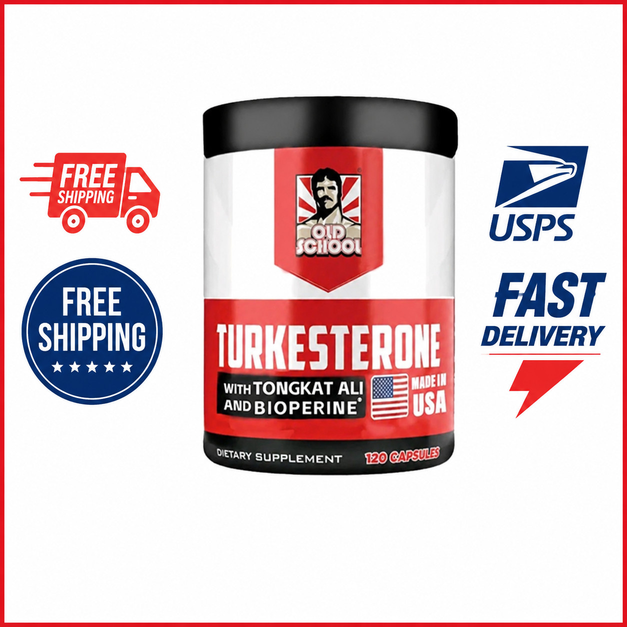 Turkesterone 15.000mg, 120 Capsules – Non-GMO & Gluten Free Supplement – USAAA +