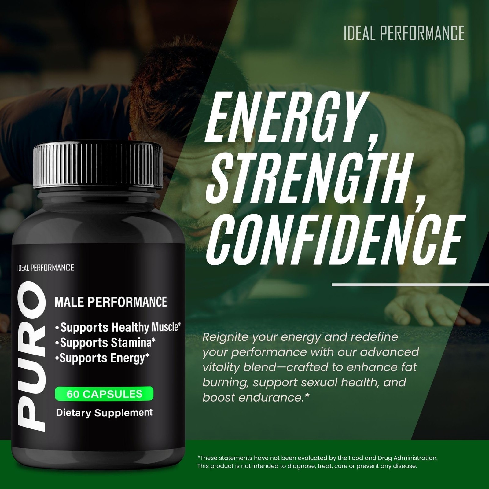 Puro General Wellness Supplement – 120 Capsules (2 Pack)