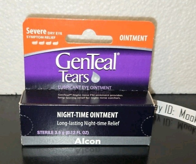 EXP 08/2026+! 5 Box Lot GenTeal Tears Night-Time PM Lubricant Eye Ointment 3.5g