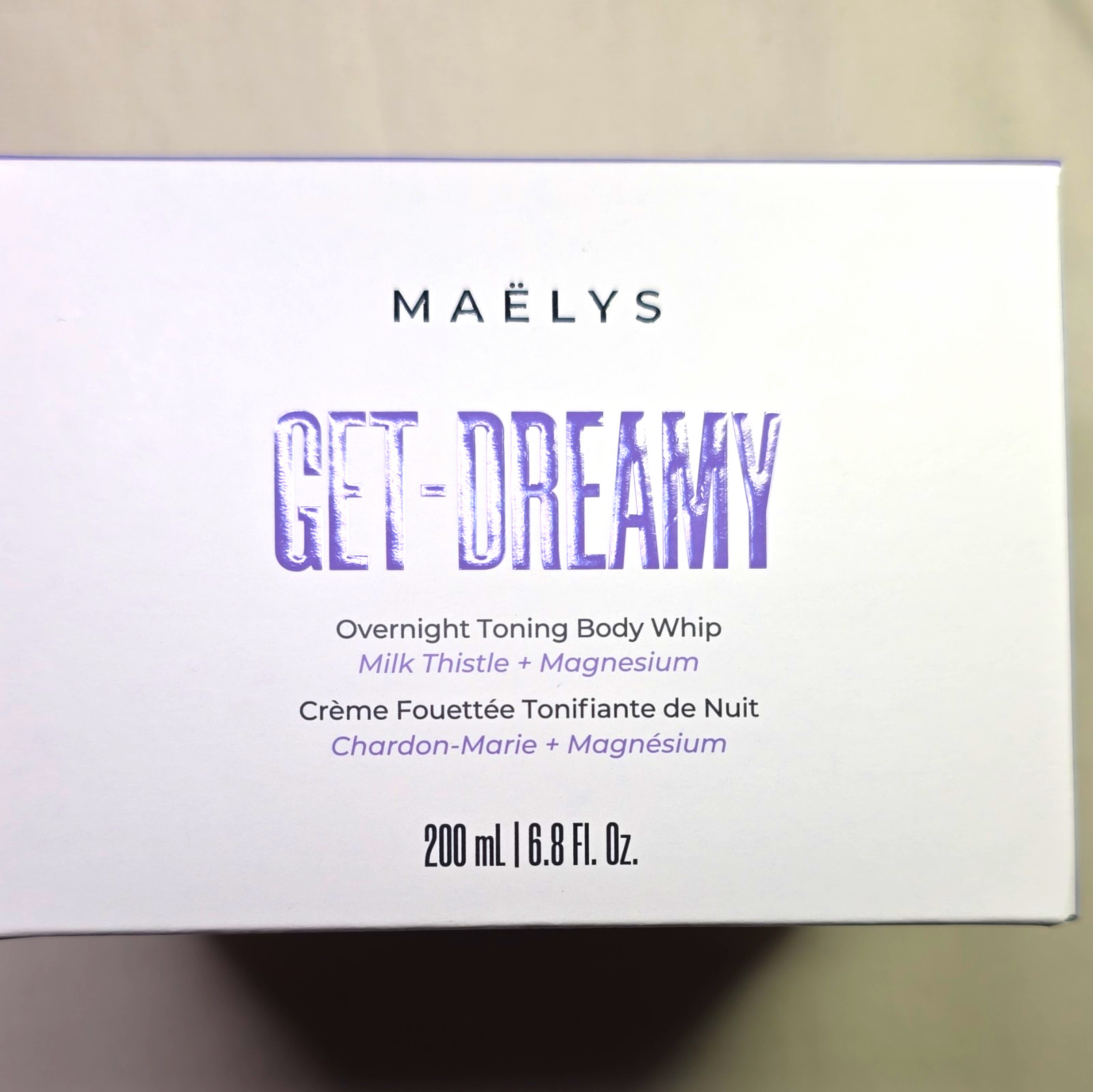 Maëlys Get-Dreamy Overnight Toning Body Whip Vegan Dermatologist-Tested 6.8