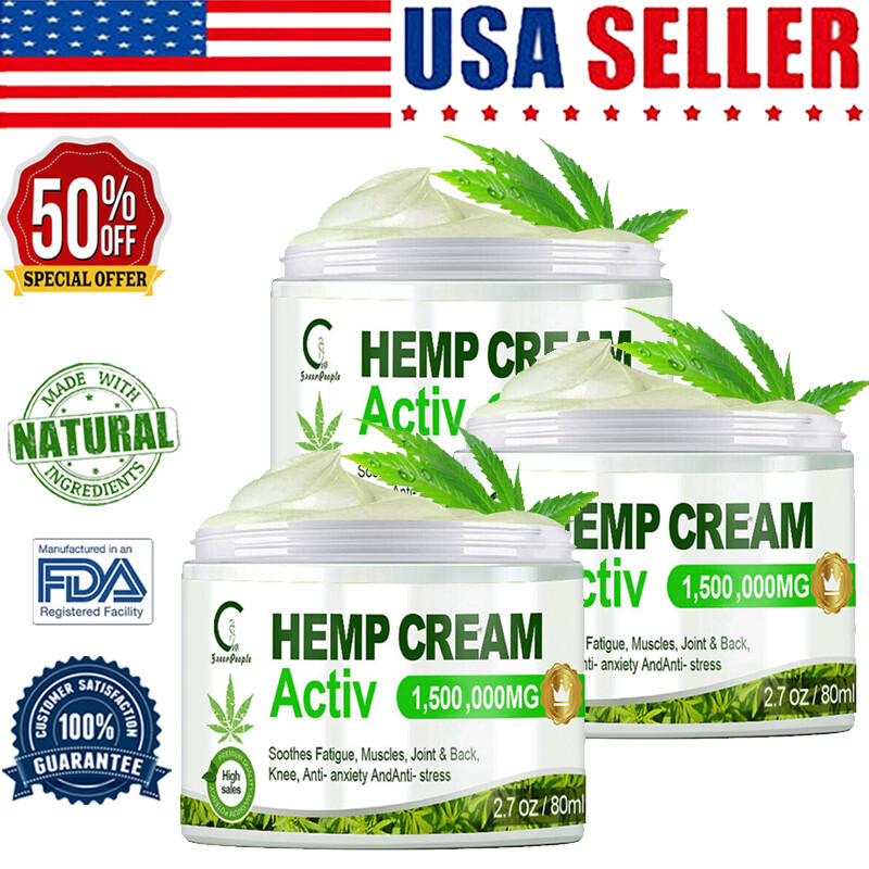 Hemp Pain Relief Cream For Pain Relief Cream-Knees,Back,Joints,Muscle, Arthritis