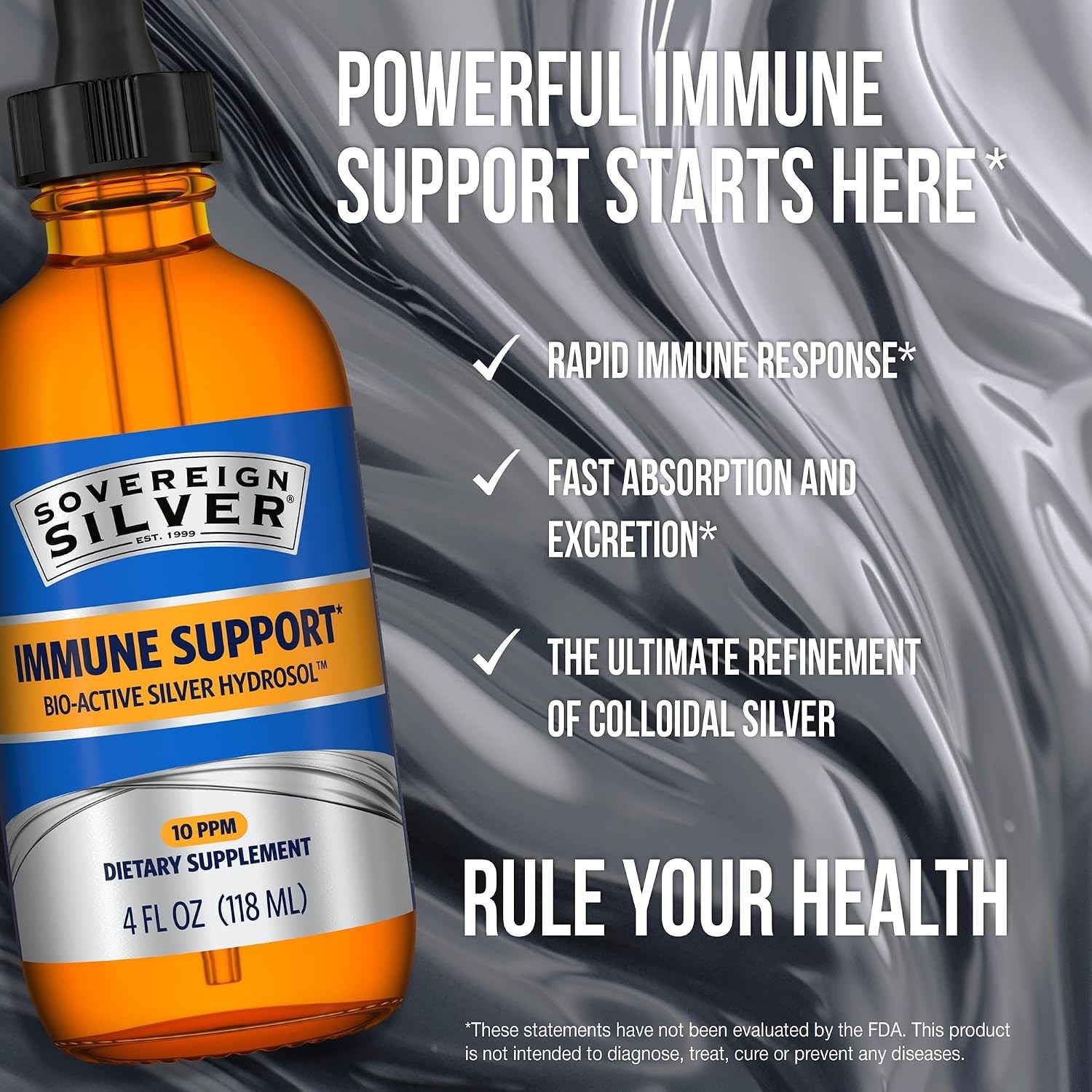 -Active Silver Hydrosol: Pure Immune Support with 10 PPM Colloidal Silver