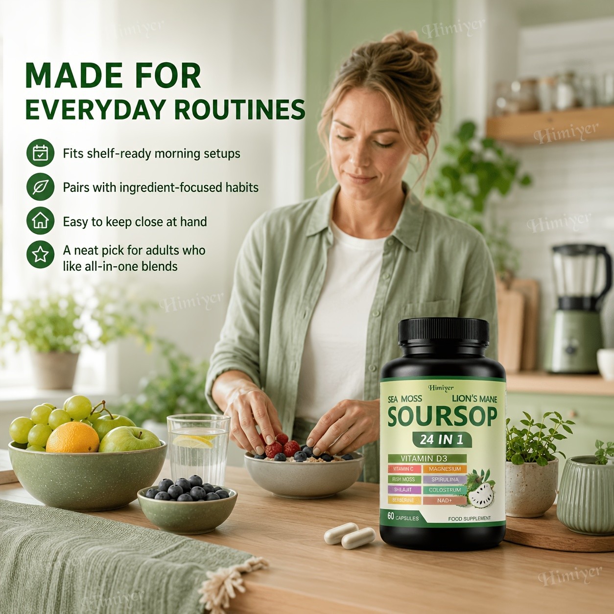 SOURSOP Capsule – Digestion & Immune Support, Antioxidant Support