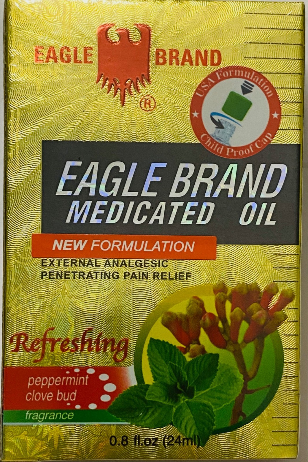 Eagle Brand Medicated Oil Refresh-Peppermint Clove Bud (Pack of 1) Exp:03-2030