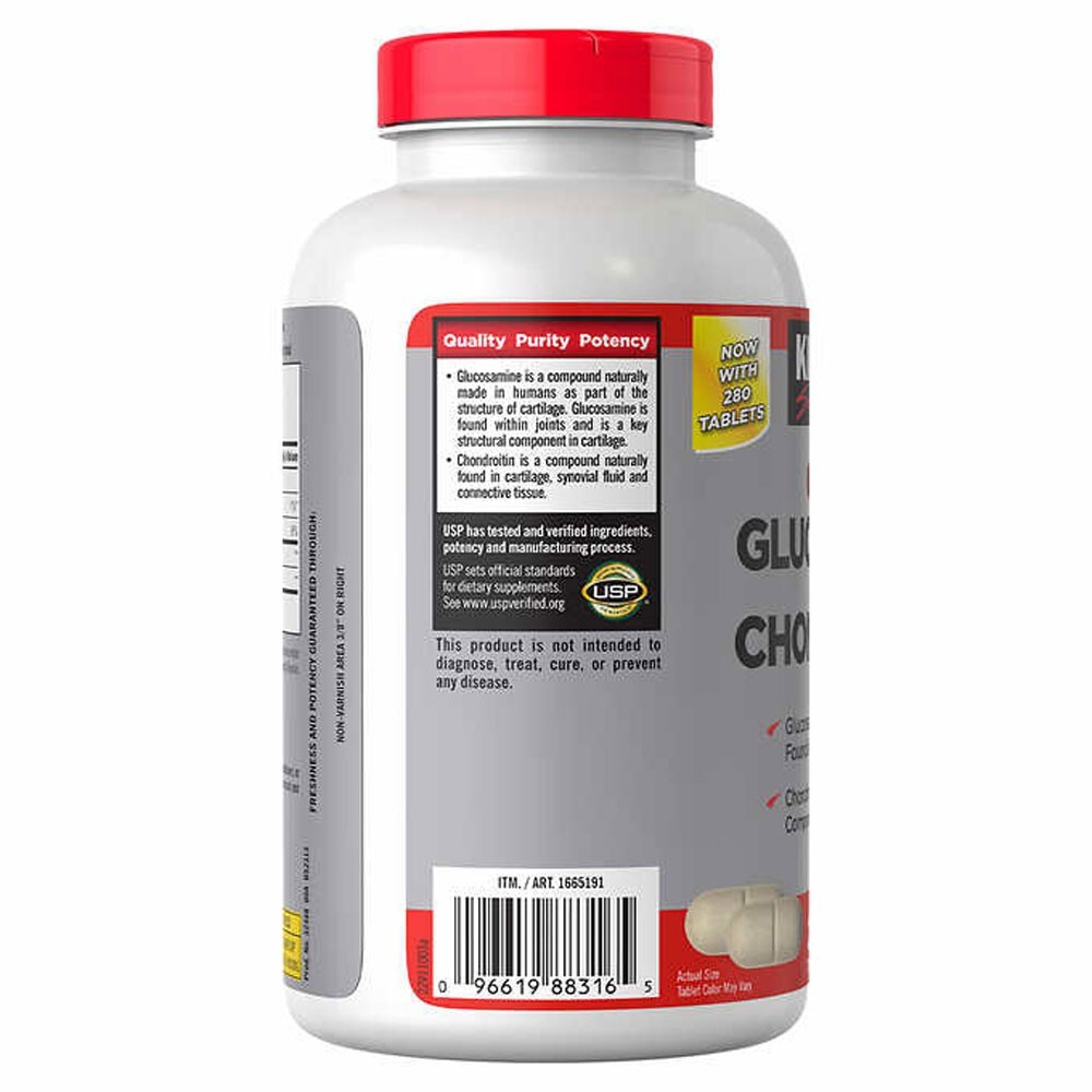 Kirkland Signature Glucosamine & Chondroitin Joint Health, 280 Tablets Exp 01/27