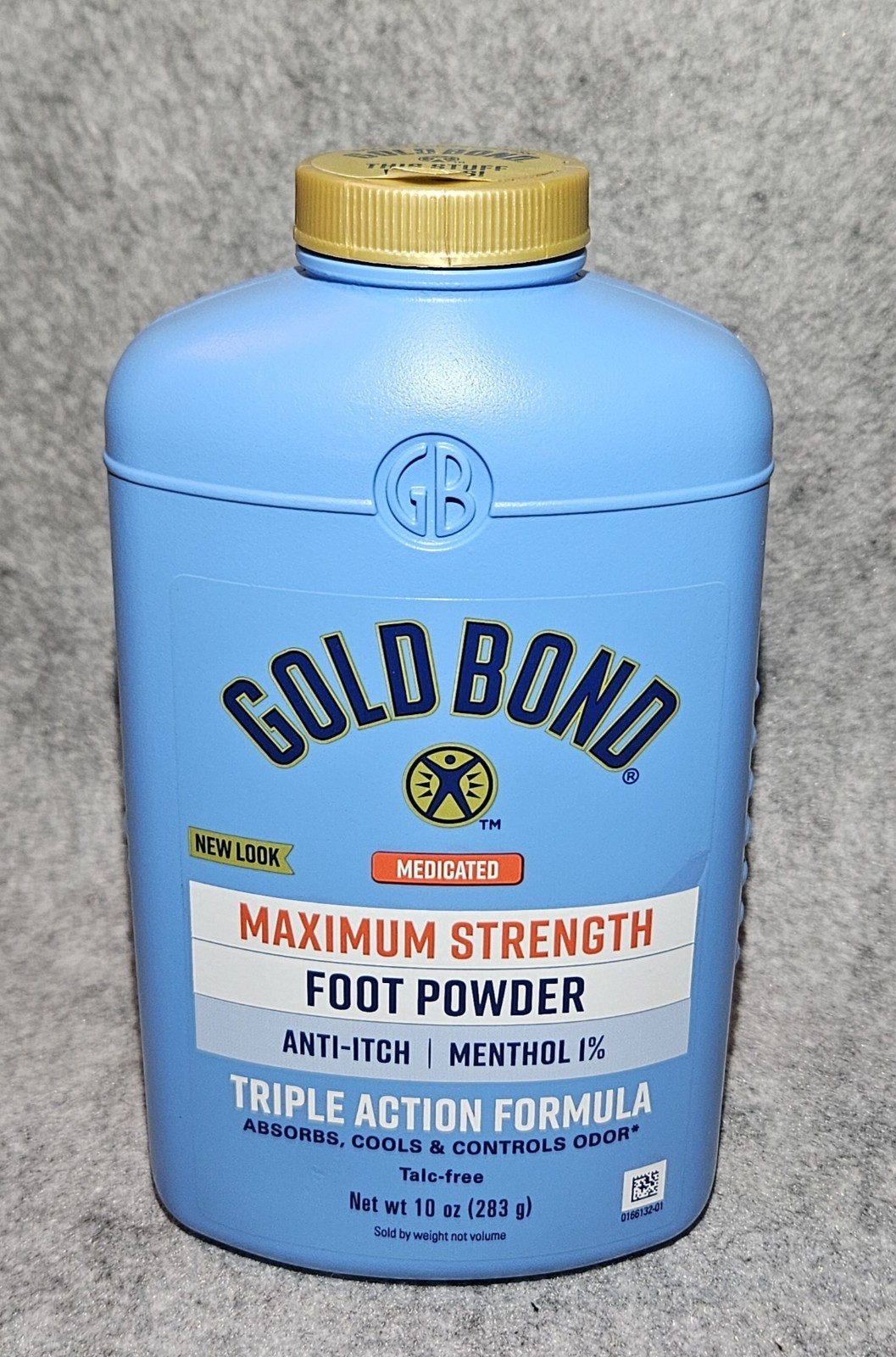 7X Gold Bond, Medicated Maximum Strength Foot Powder, 10 Oz Talc-Free 1% Menthol