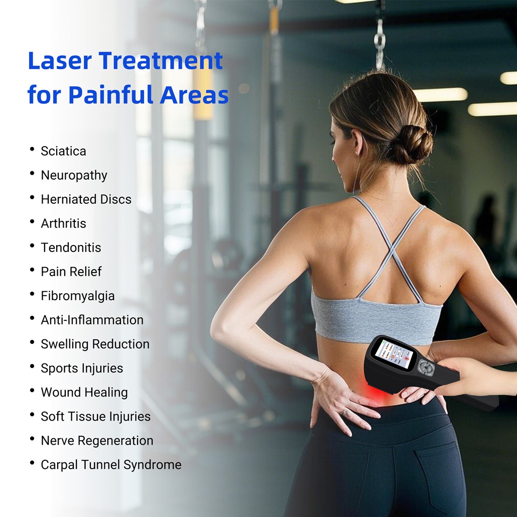 2.5W Cold Laser Therapy Device for Pain Relief 10x650nm+5x808nm+5x905nm+5x980nm