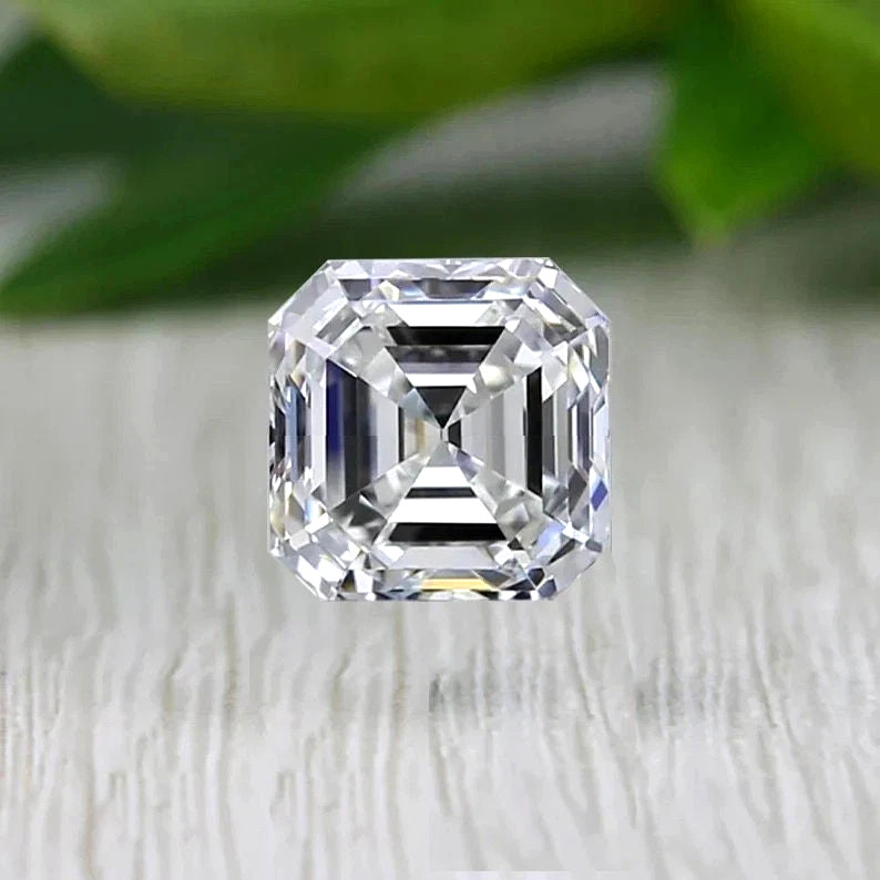 2.0 Ct Asscher Brilliant Cut Lab Grown CVD Diamond | D-Color | VVS1 | Certified