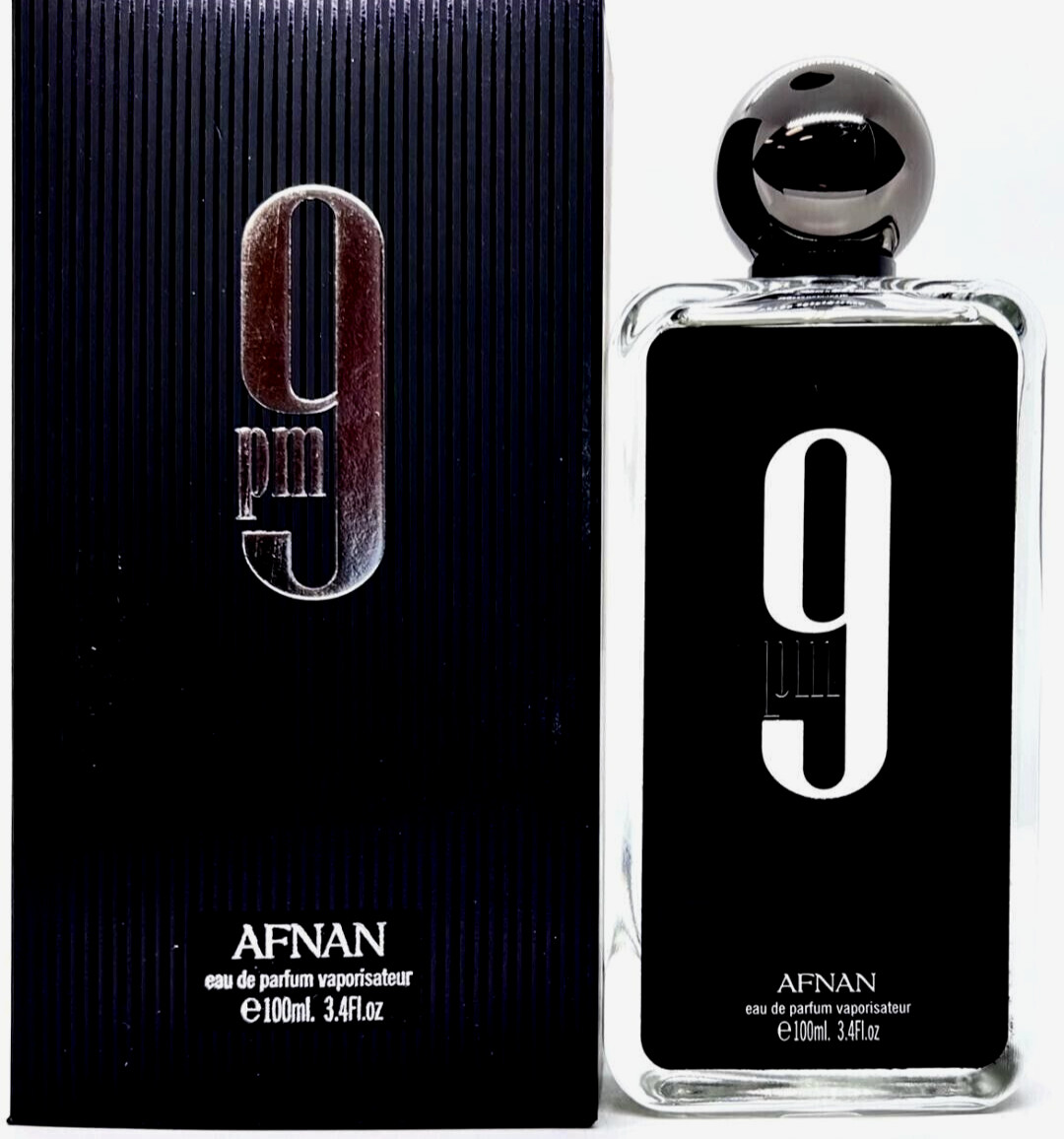 Afnan 9PM Eau De Parfum Spray For Men 3.4 Oz / 100 ml Brand New Item Sealed Box!