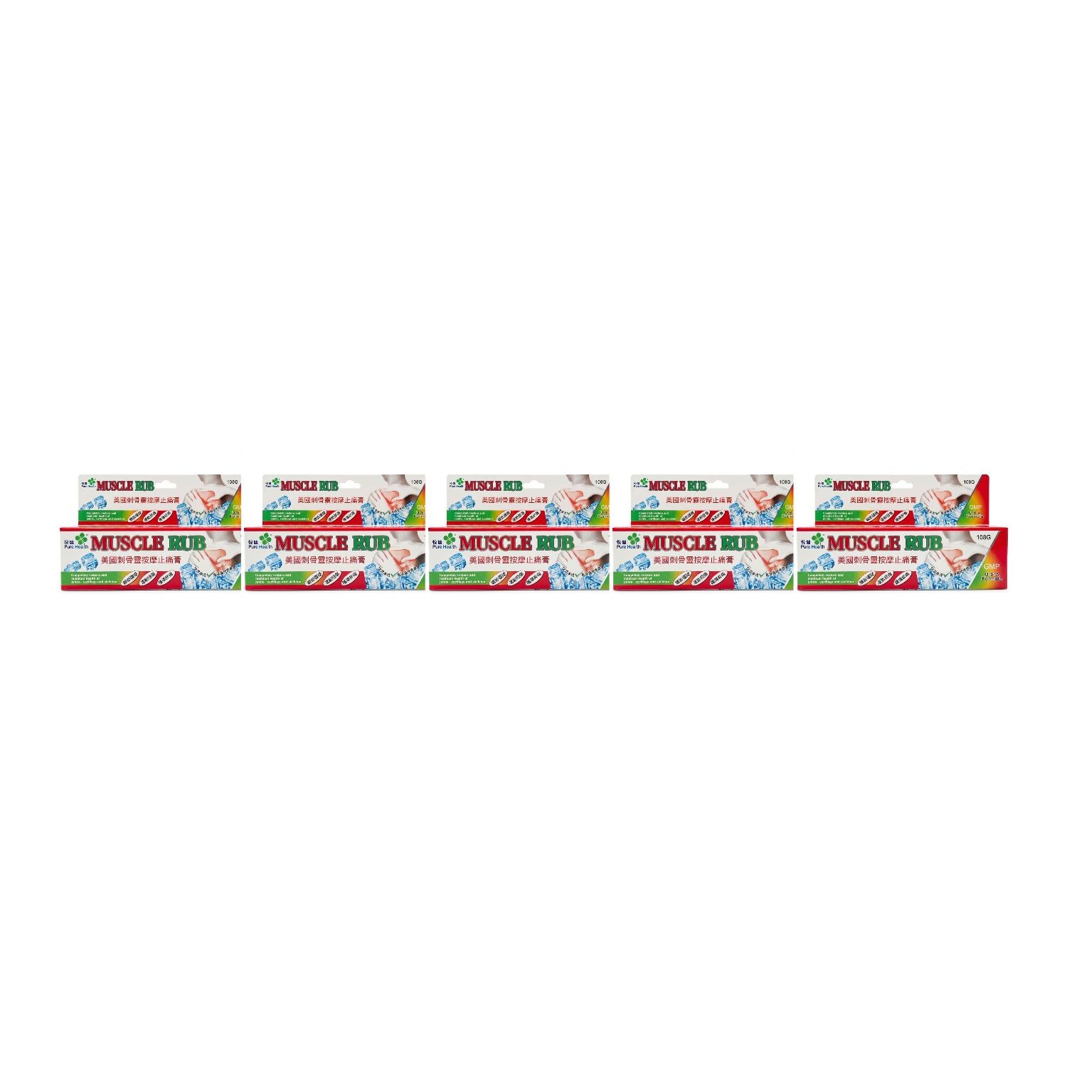 Pure Health Muscle Rub 108g Massage Ointment for Muscle & Joint Pain Relief HK