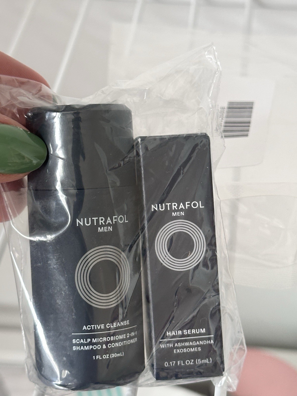 Nutrafol Men Active Cleanse Scalp Microbiome 2-in-1 Shampoo/Conditioner 1 oz