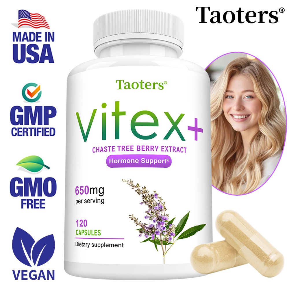 Vitex Fruit 650 mg 120 Capsule Support Women Menopausal Symptoms Hormone Balance