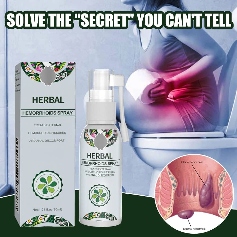 Natural Herbal Body Spray for Anal Swelling & Hemorrhoids Internal/External 30ml