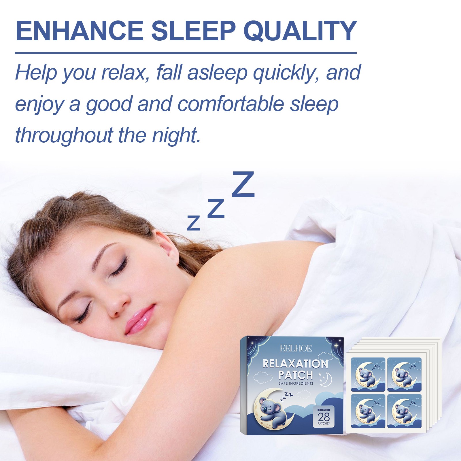 Natural Sleep Aid Patch Aromatherapy Pillow Stickers for Relaxing Night Rest