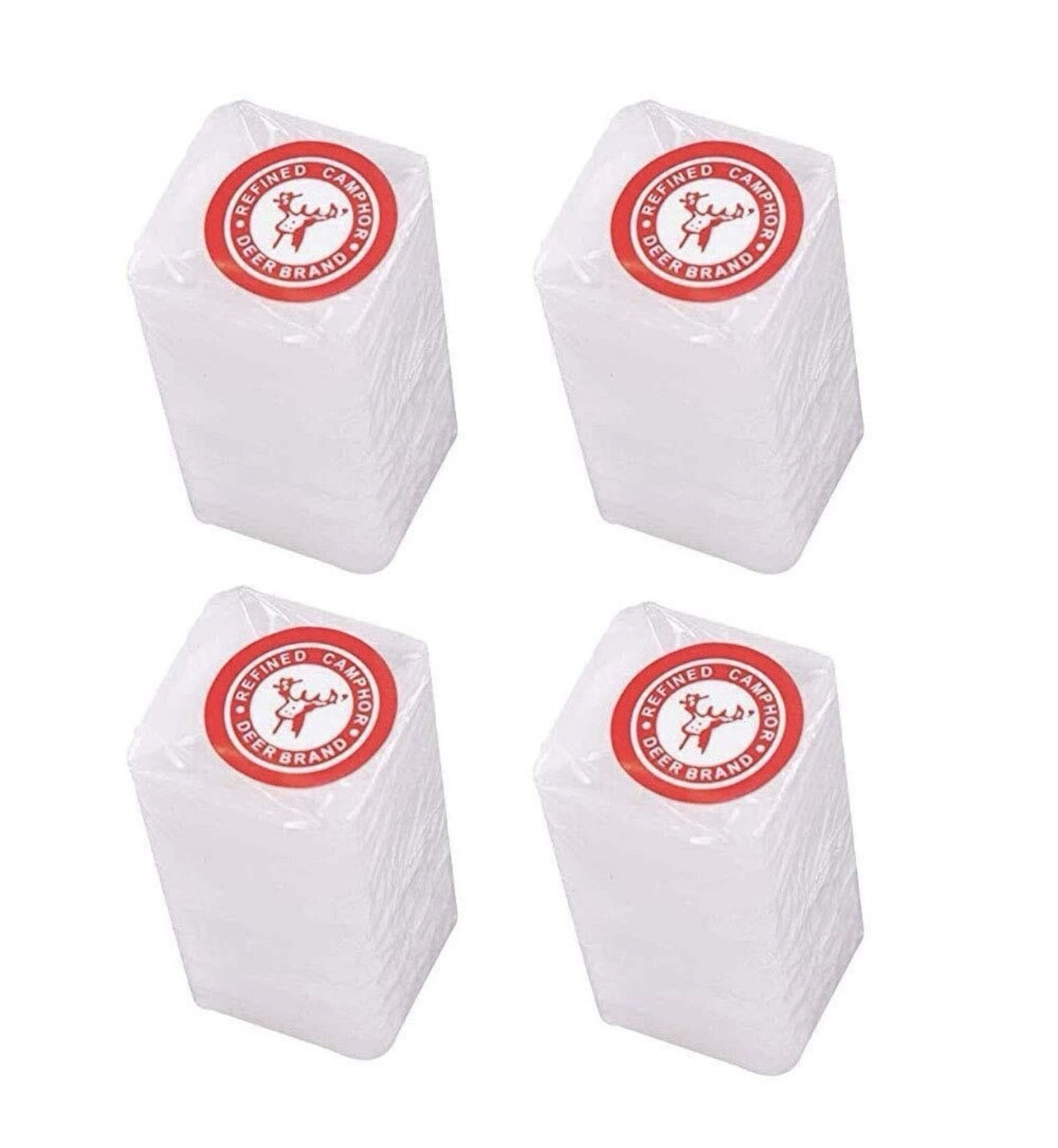 4 Pack 100% Pure Refined Camphor Made in India Best Quality alcamphor
