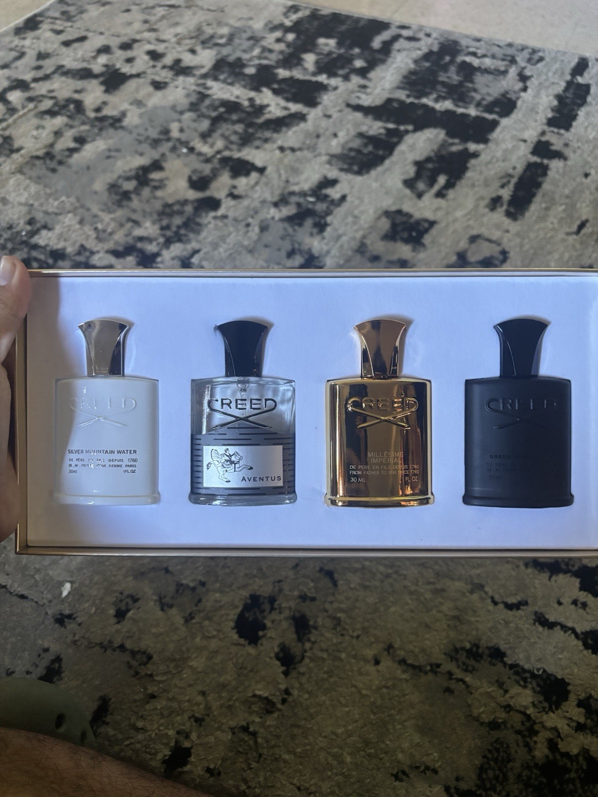 Creed 4 Piece Gift Set For Men New In Box 30ML Per Bottle Full