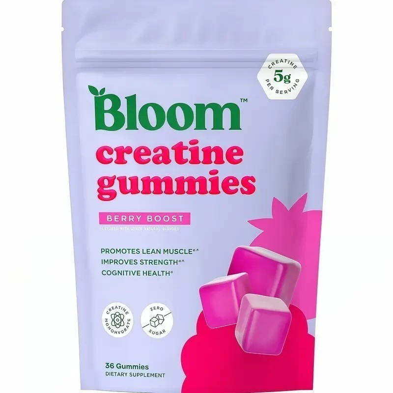 NEW Bloom Creatine Monohydrate Gummies, 5g Per Serving, Sugar Free Creatine US