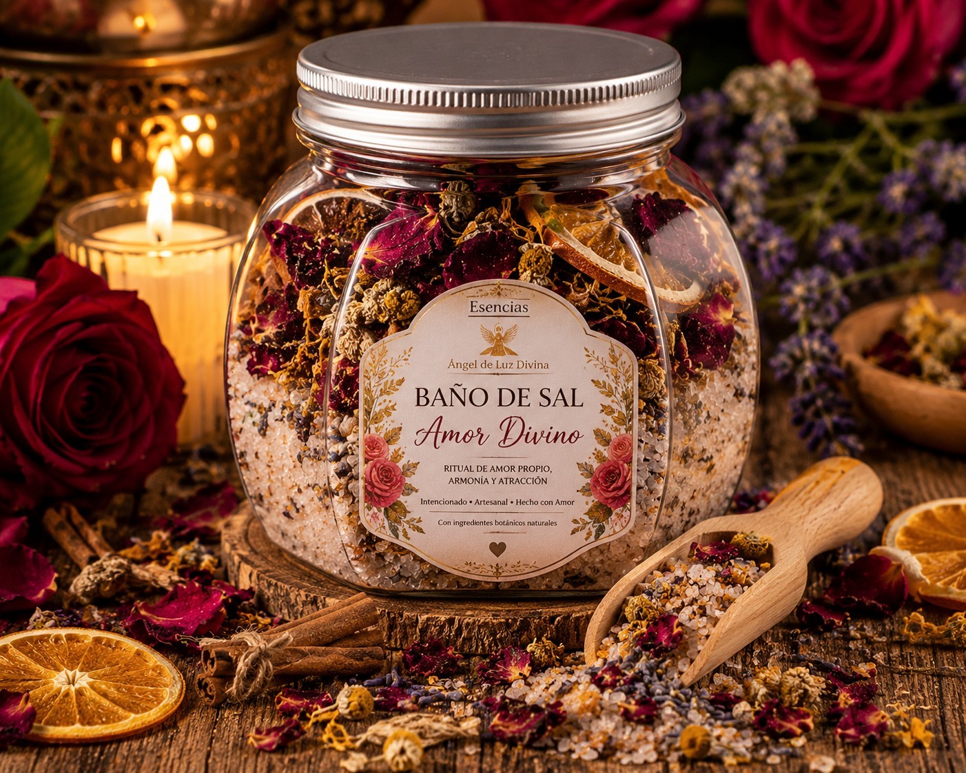 Esencias Angel de Luz Divina LOVE & ATTRACTION RITUAL BATH SALT