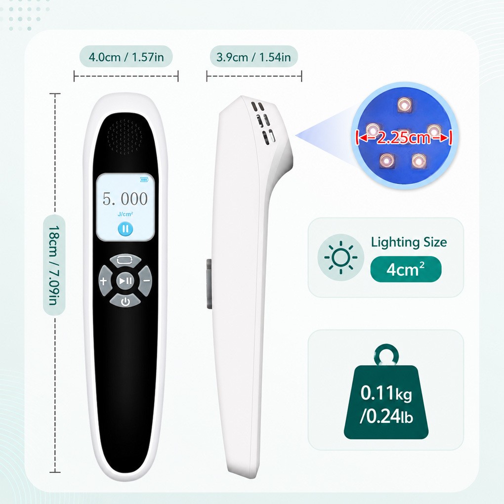 Handheld 308nm UVB Phototherapy Light for Face and Body Skin Wellness Home Use