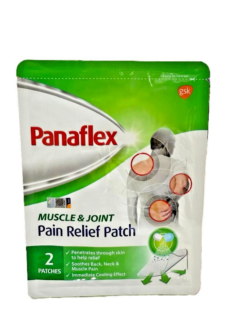 PANAFLEX Pain Relief Patch For Muscle & Joint 2 Patches Easy Peel – 5 Packs
