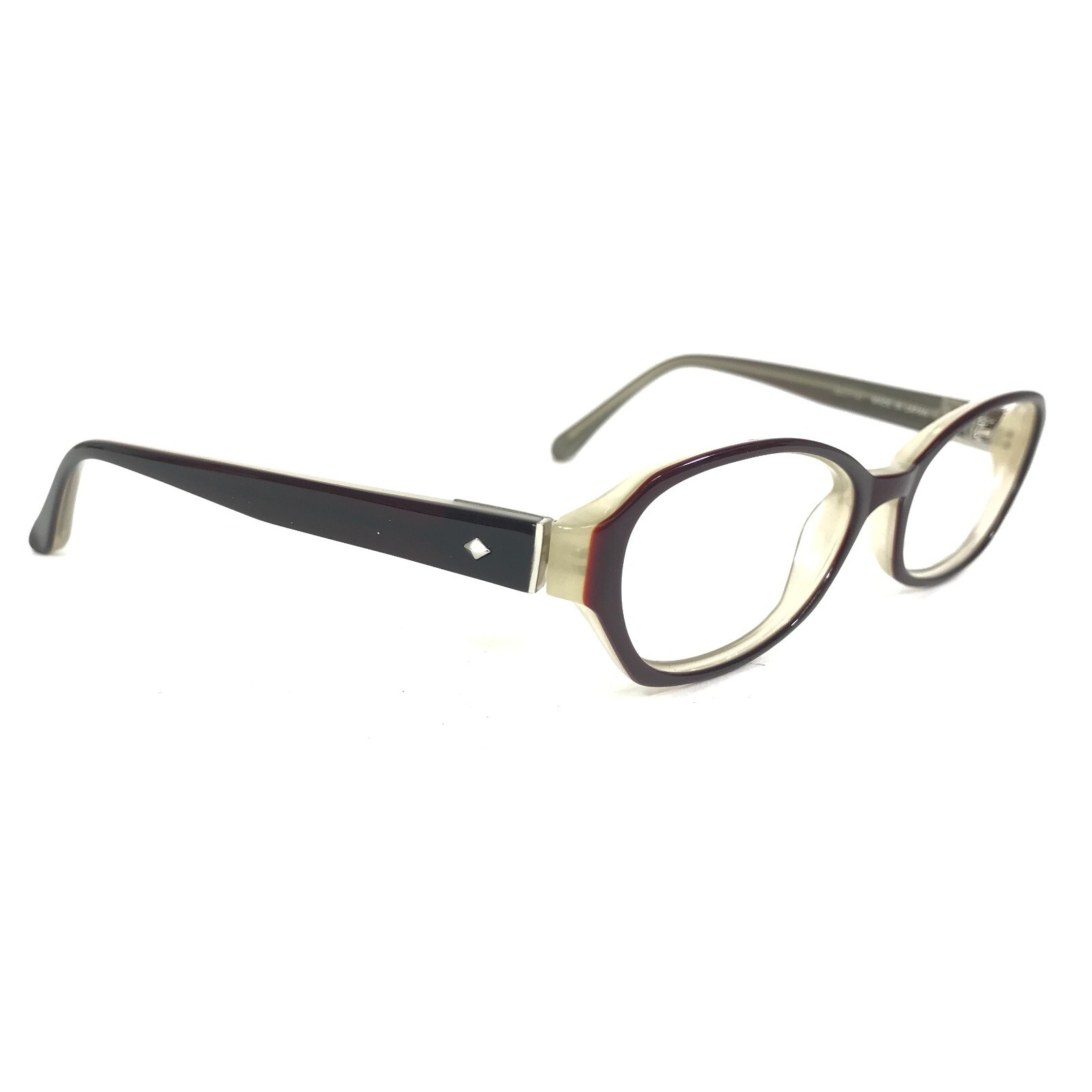 Sama Eyeglasses Frames CARMEN PLM Purple Brown Gray Oval 52-17-143