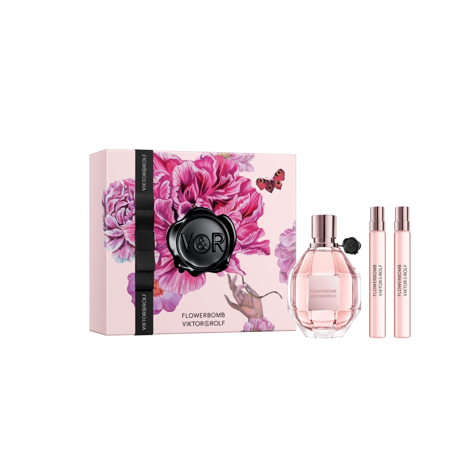 Set-Viktor&Rolf Flowerbomb 3pc. Set 3.4 edp spr/ .34 edp spr/ .34 edp spr