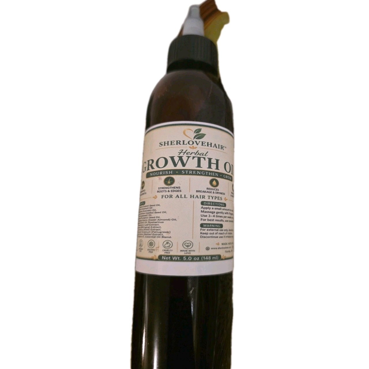 Sherlove Hairgrowth Oil Booster 16 Bottles 4oz Wholesale