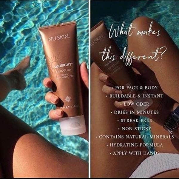 01/28 Nu Skin NuSkin Sunright Insta Glow Self Tanning Gel -NEW STOCK- 01/2028