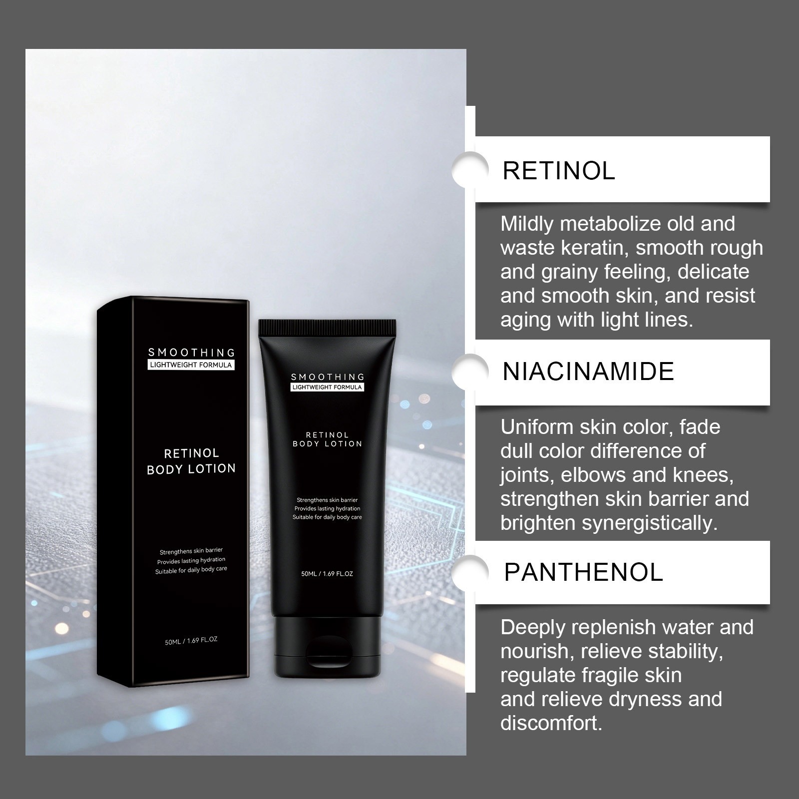 DRMTLGY Retinol Body Lotion Firms + Enhances Elasticity 170gr/6 Oz 1
