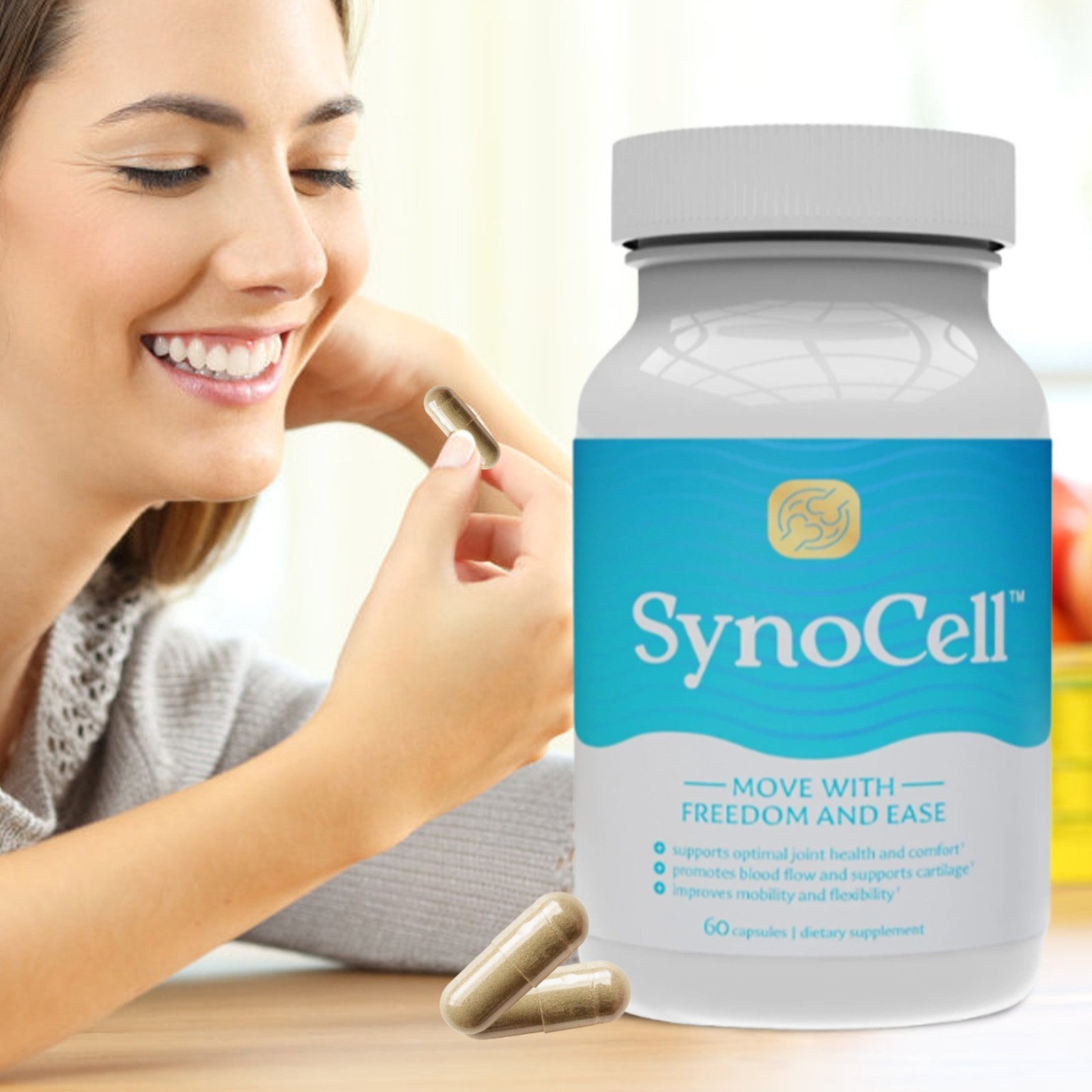 Synocell Glucosamine Chondroitin Complex Back Neck & Joint Support Health Sup