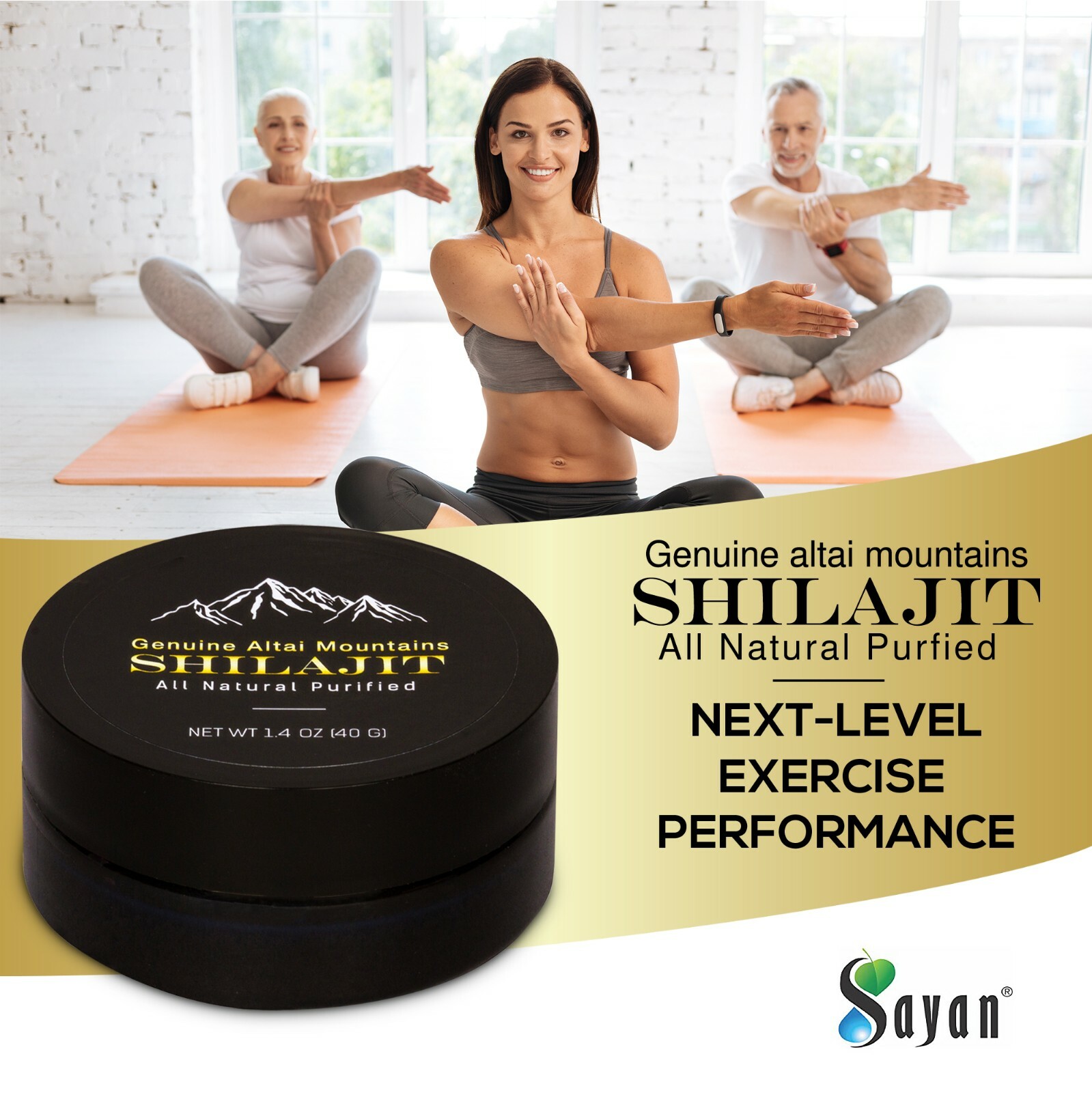 Shilajit Resin – Pure Altai, Golden Grade, High-Quality, 2-Month Supply, 40g