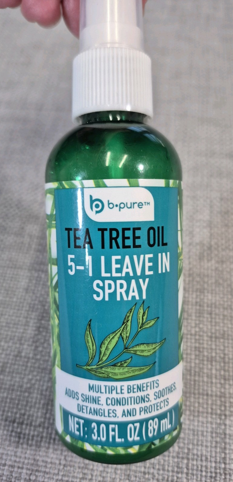 B-pure Tea Tree Oil 5-1 Leave In Spray. 3 Fl 0z. NEW