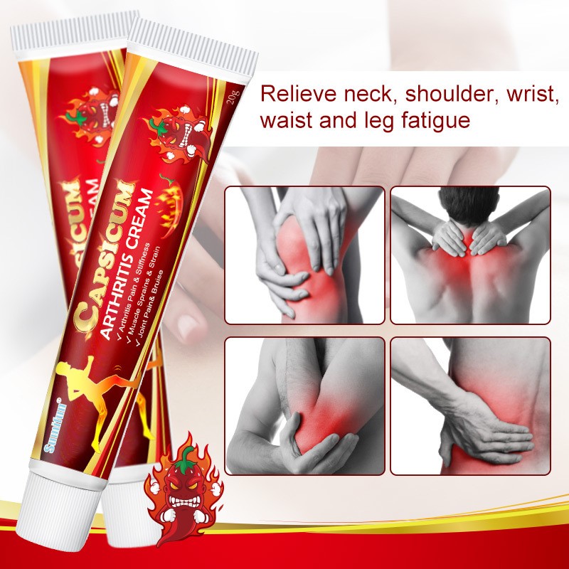 Capsicum 3PACK Arthritis Moisturizer Hot Rheumatoid Arthritis Joint Knee Pain Re