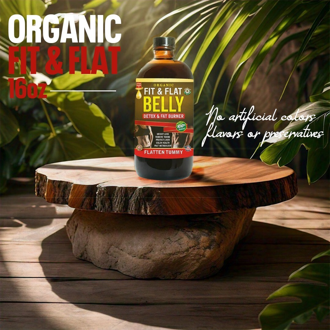 Organic Fit & Flat Belly Detox, Fat Burner, Best Weight Loss-Al Riyan-Free ship
